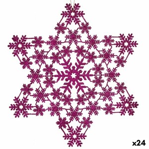 Weihnachtsschmuck Krist+ 91781 91781 Pink Stern 29 x 0,1 x 32 cm 32 x 32 x 0,1 cm (24 Stück)