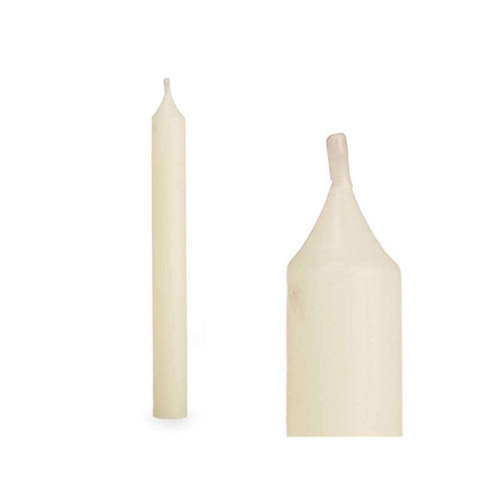 Kerzen-Set Acorde 123-B-AR 123-B-AR Creme 2 x 2 x 15 cm 6 x 15 x 4 cm (12 Stück)