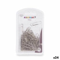 Clips Pincello 382 382 Silberfarben Metall Mittel (24 Stück)
