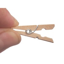 Clamps Pincello 399 399 Brown Wood Small (24 Units)