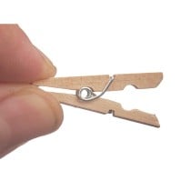 Pinces de serrage Pincello 399 399 Marron Bois Petit (24 Unités)