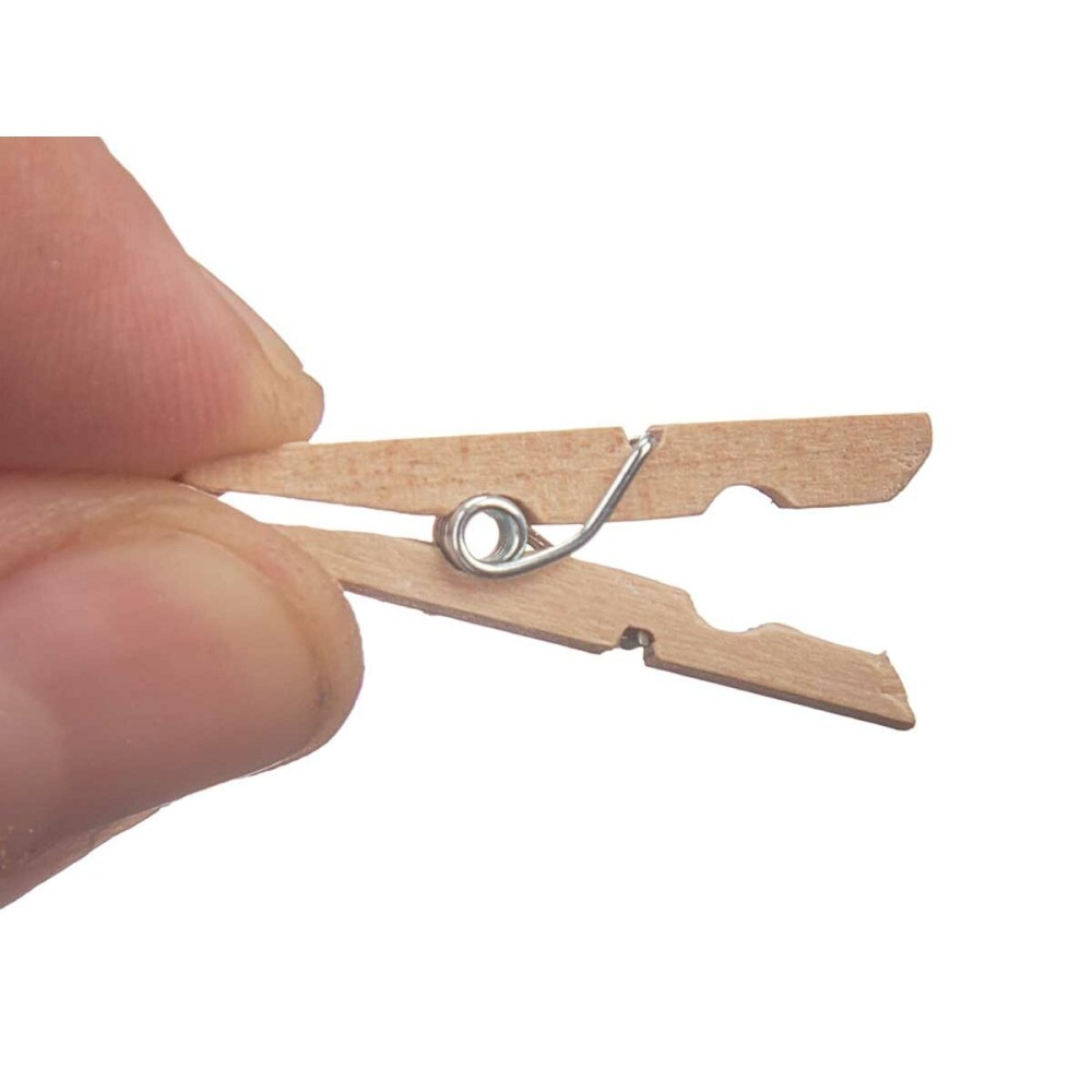Clamps Pincello 399 399 Brown Wood Small (24 Units)