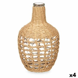 Dekorative Karaffe Gift Decor TS23938-B TS23938-B Braun Durchsichtig Holz Kristall 17 x 31 x 17 cm 20 x 31 x 20 cm 5,5 x 30 x 5,