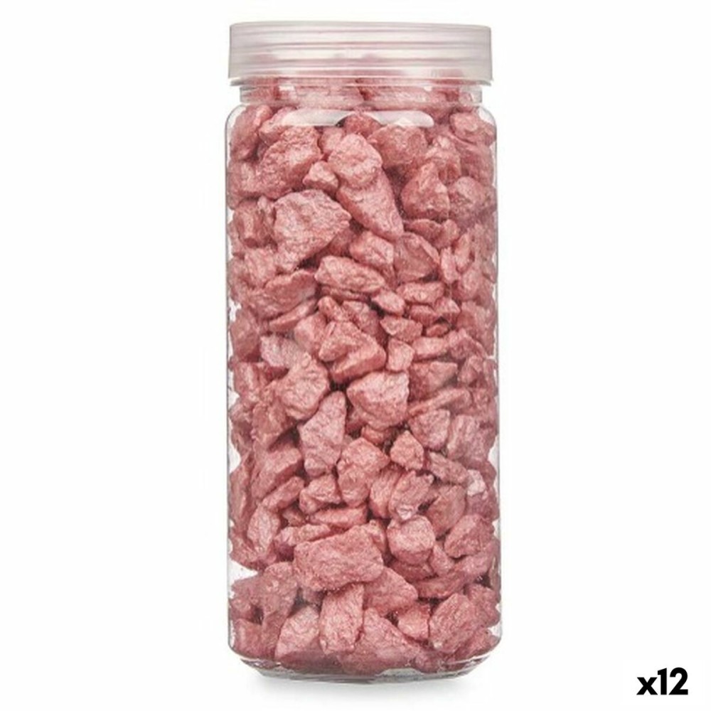 Deko-Steine Gift Decor 2344HFP-1C72 2344HFP-1C72 Rot 10 - 20 mm 700 g 6,2 x 15,3 x 6,2 cm 6,5 x 15,8 x 6,5 cm (12 Stück)