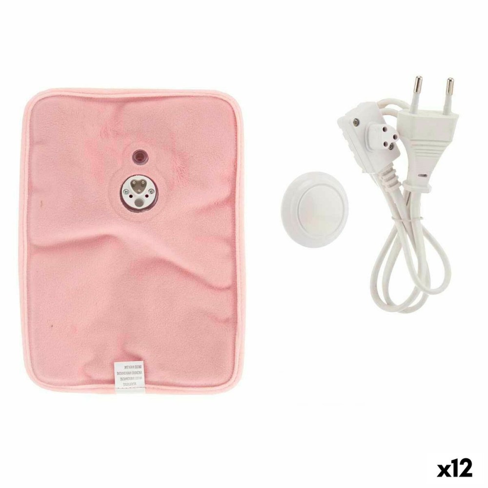 Electric Hot Water Bottle Gift Decor NY-250-R NY-250-R Pink Plastic 380 W Velvet Hands (12 Units)