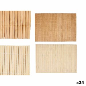 Untersetzer Kinvara AR1810524-2 AR1810524-2 Braun Hellbraun Bambus 30 x 44 cm 3,5 x 30 x 3,5 cm (24 Stück)