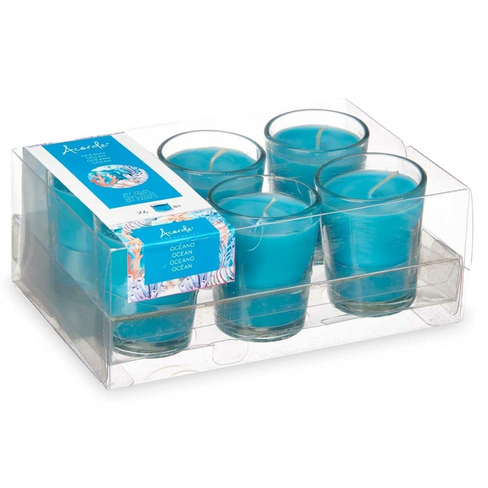 Parfümierte Kerzen-Set Acorde 48-E-AR 48-E-AR Ozean Trinkglas (12 Stück)