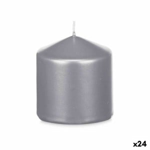 Kerze Acorde 92533 92533 Silberfarben 7 x 7,5 x 7 cm (24 Stück)