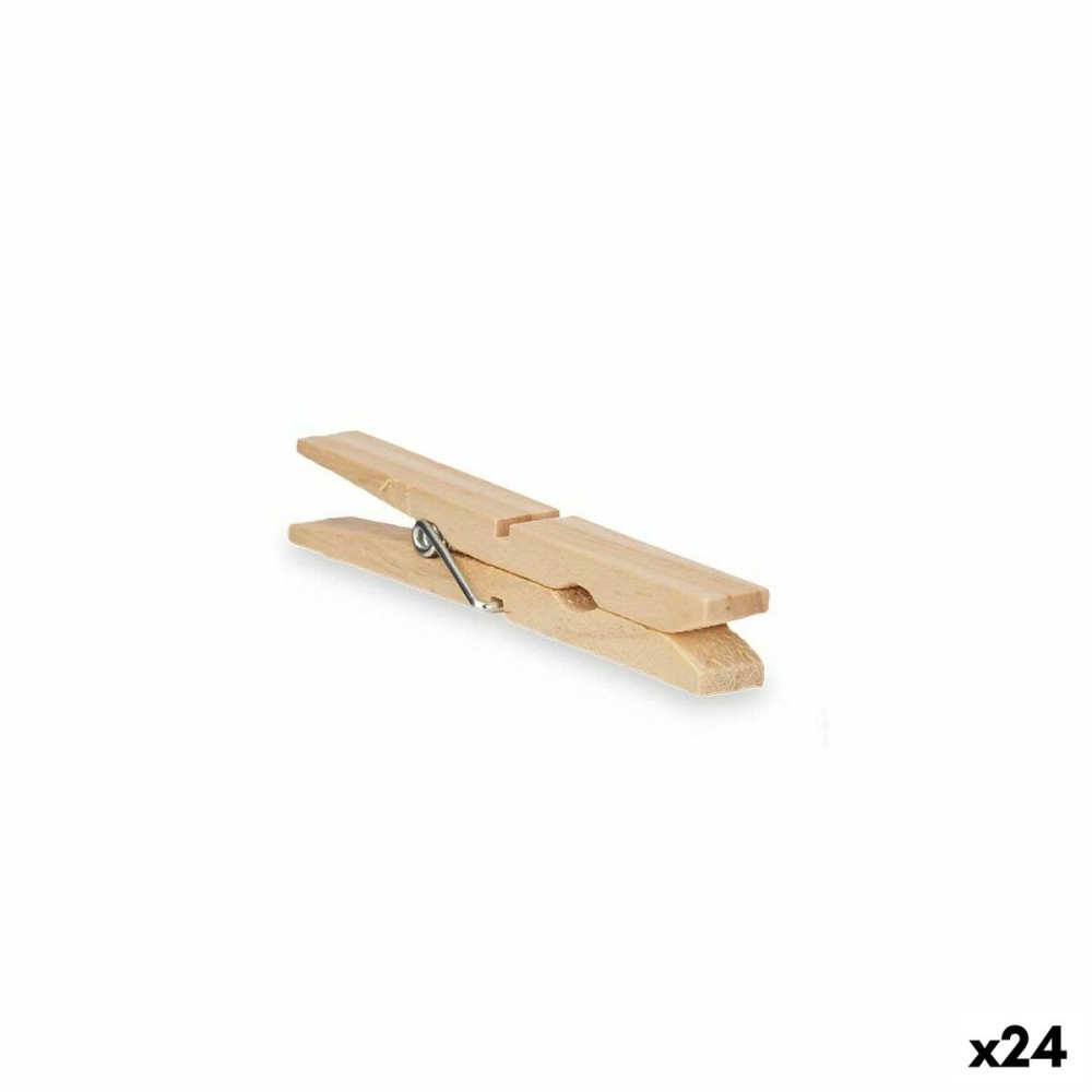 Wäscheklammern 291 291 Holz 13 x 24 x 3 cm 1,2 x 9,8 x 9,8 cm 13 x 25 x 3 cm Satz 24 Stücke (24 Stück)