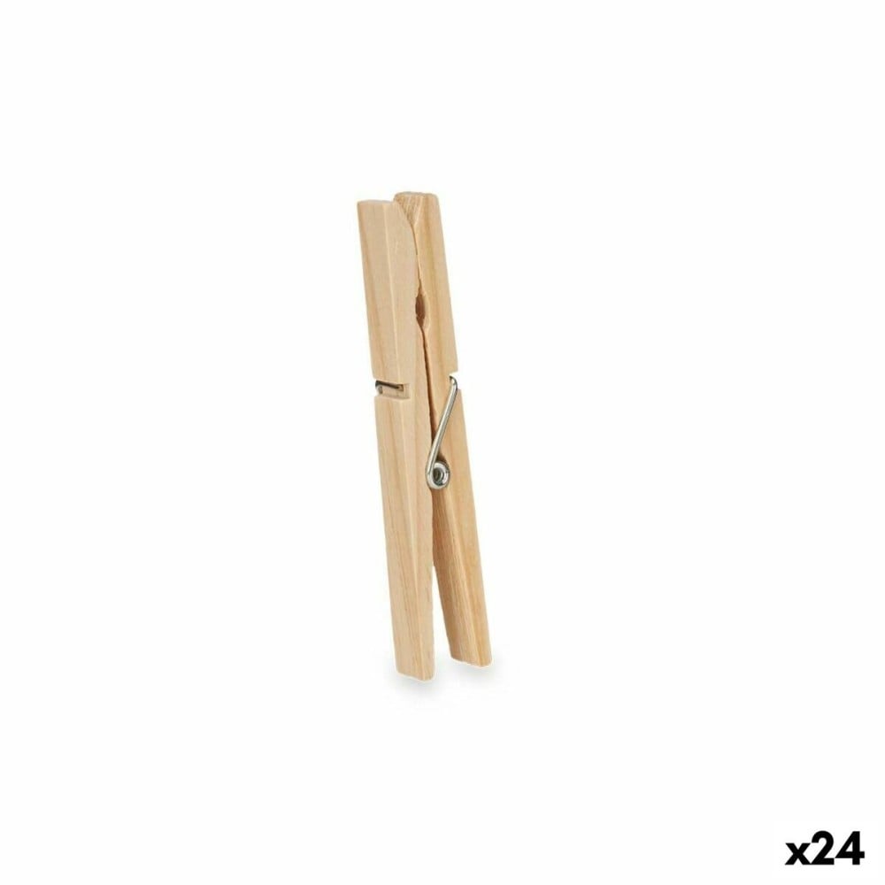 Pinces à linge 290 290 Bois 13 x 24 x 3 cm 12 x 24 x 3 cm 1,2 x 9 x 9 cm Lot 24 Pièces (24 Unités)