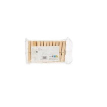 Pinces à linge 291 291 Bois 13 x 24 x 3 cm 1,2 x 9,8 x 9,8 cm 13 x 25 x 3 cm Lot 24 Pièces (24 Unités)