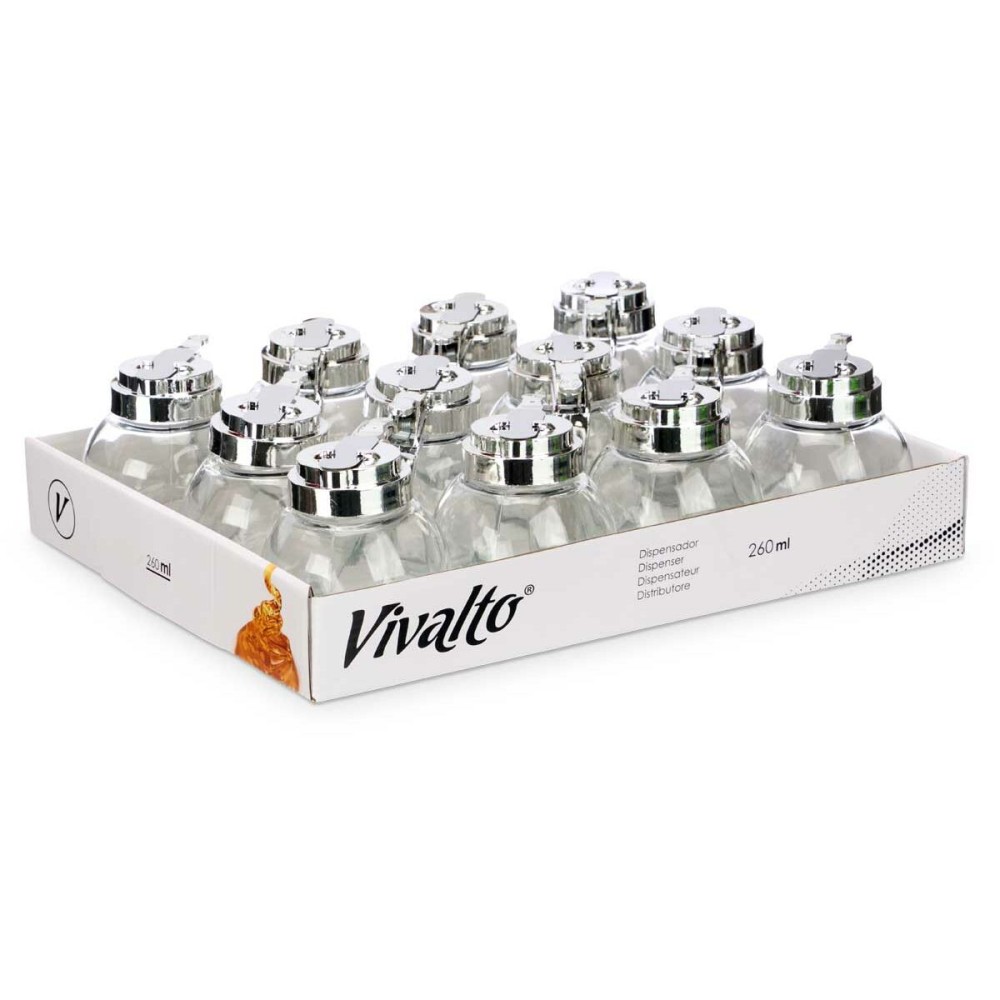 Huilier Vivalto YHP-032/BHA1 YHP-032/BHA1 Transparent Métal verre Plastique 260 ml 10,3 x 10 x 9 cm (12 Unités)