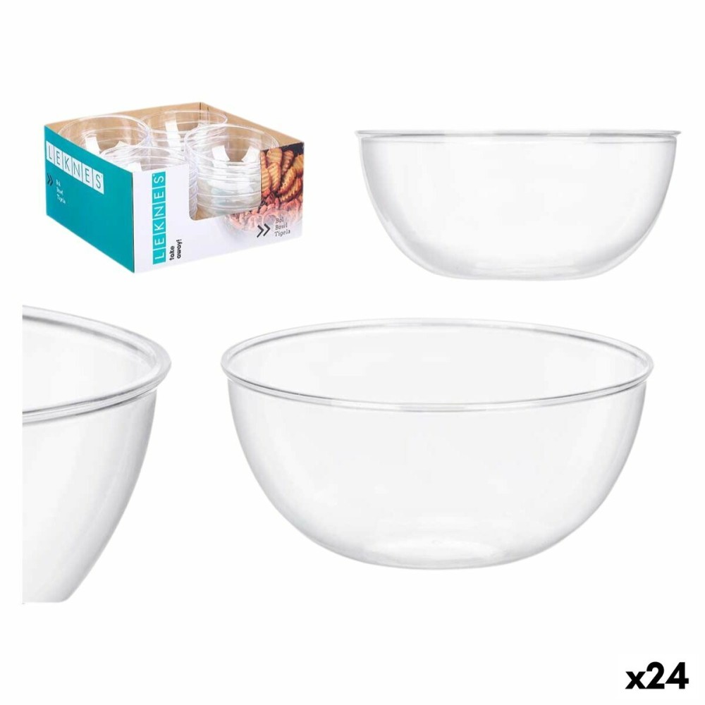 Schalenset Leknes CK80678 CK80678 Durchsichtig Kunststoff 700 ml 15,2 x 7 x 15,2 cm (24 Stück)