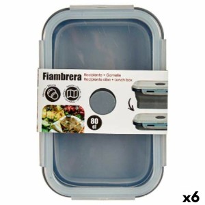 Lunchbox Kinvara CH19130-2 CH19130-2 Grau Durchsichtig ABS 800 ml (6 Stück)