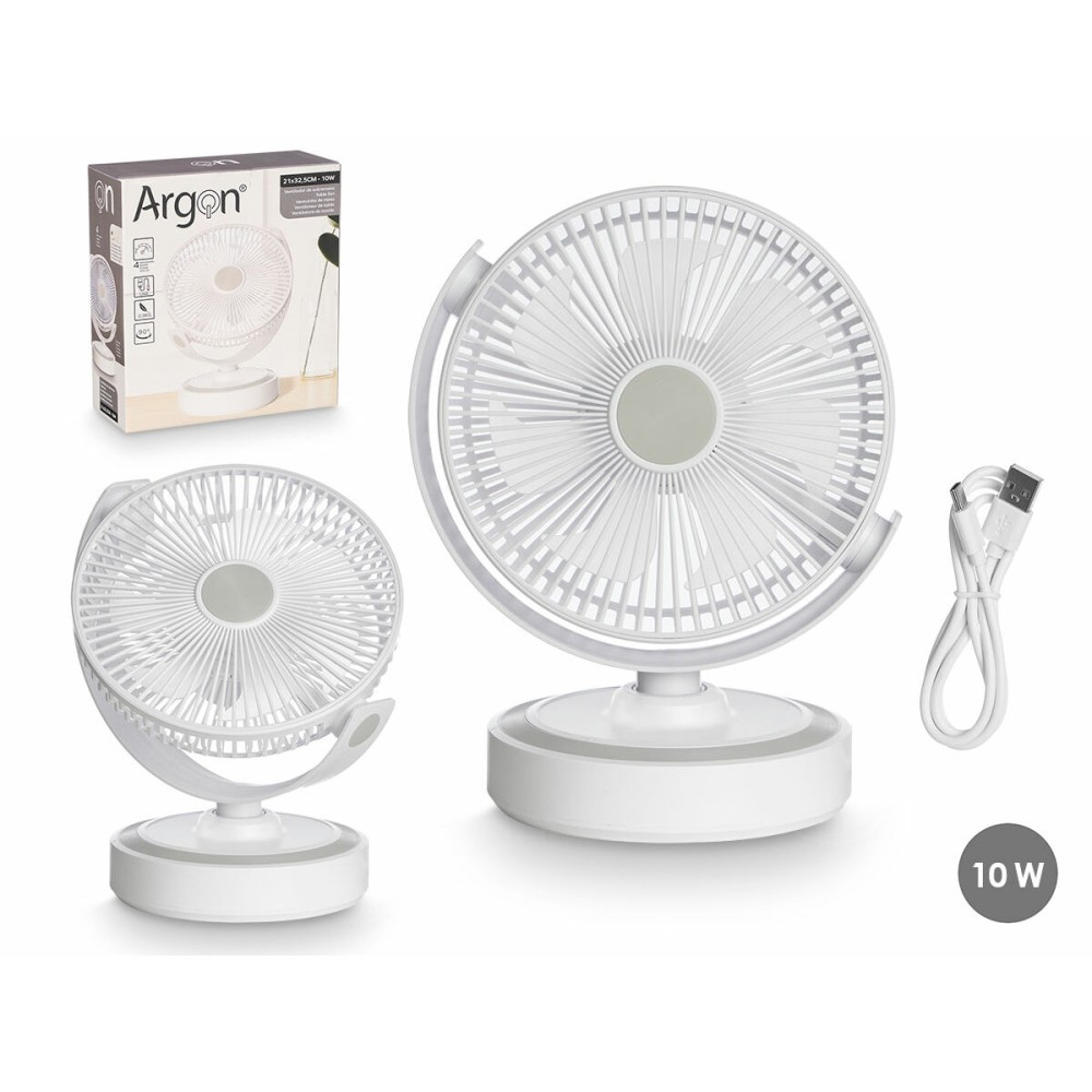Tischventilator Argon 5080 5080 Weiß 10 W 21 x 28 x 32,5 cm