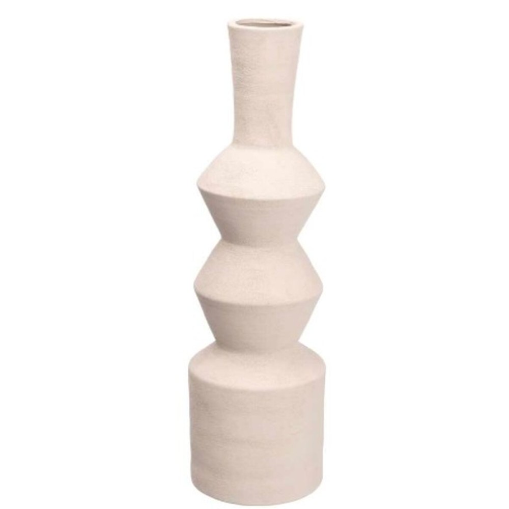 Vase Gift Decor 20028-WH 20028-WH Weiß aus Keramik Geometrisch 15 x 60 x 15 cm