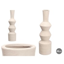 Vase Gift Decor 20028-WH 20028-WH White Ceramic Geometric 15 x 60 x 15 cm