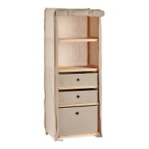 Shelves Kipit MH10228CF-2 MH10228CF-2 Brown Beige Wood Cloth 28 x 113 x 42 cm