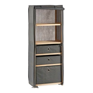 Shelves Kipit MH10228H-2 MH10228H-2 Brown Grey Wood Cloth 28 x 113 x 42 cm