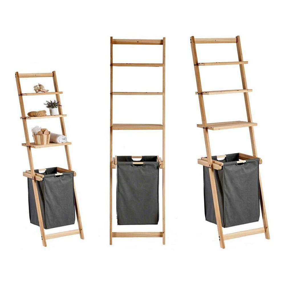 Shelves Kipit MH15930H MH15930H Brown Grey Wood Cloth 36 x 151 x 41,5 cm