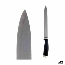 Küchenmesser Kinvara KT11-5603-03 Schwarz Silberfarben Edelstahl Kunststoff 3,5 x 33 x 2 cm (12 Stück)