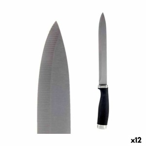 Küchenmesser Kinvara KT11-5603-03 Schwarz Silberfarben Edelstahl Kunststoff 3,5 x 33 x 2 cm (12 Stück)