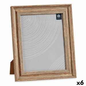 Fotorahmen Gift Decor 636588G 636588G Braun Kupfer Holz Glas Kristall polystyrol Kunststoff (6 Stück)