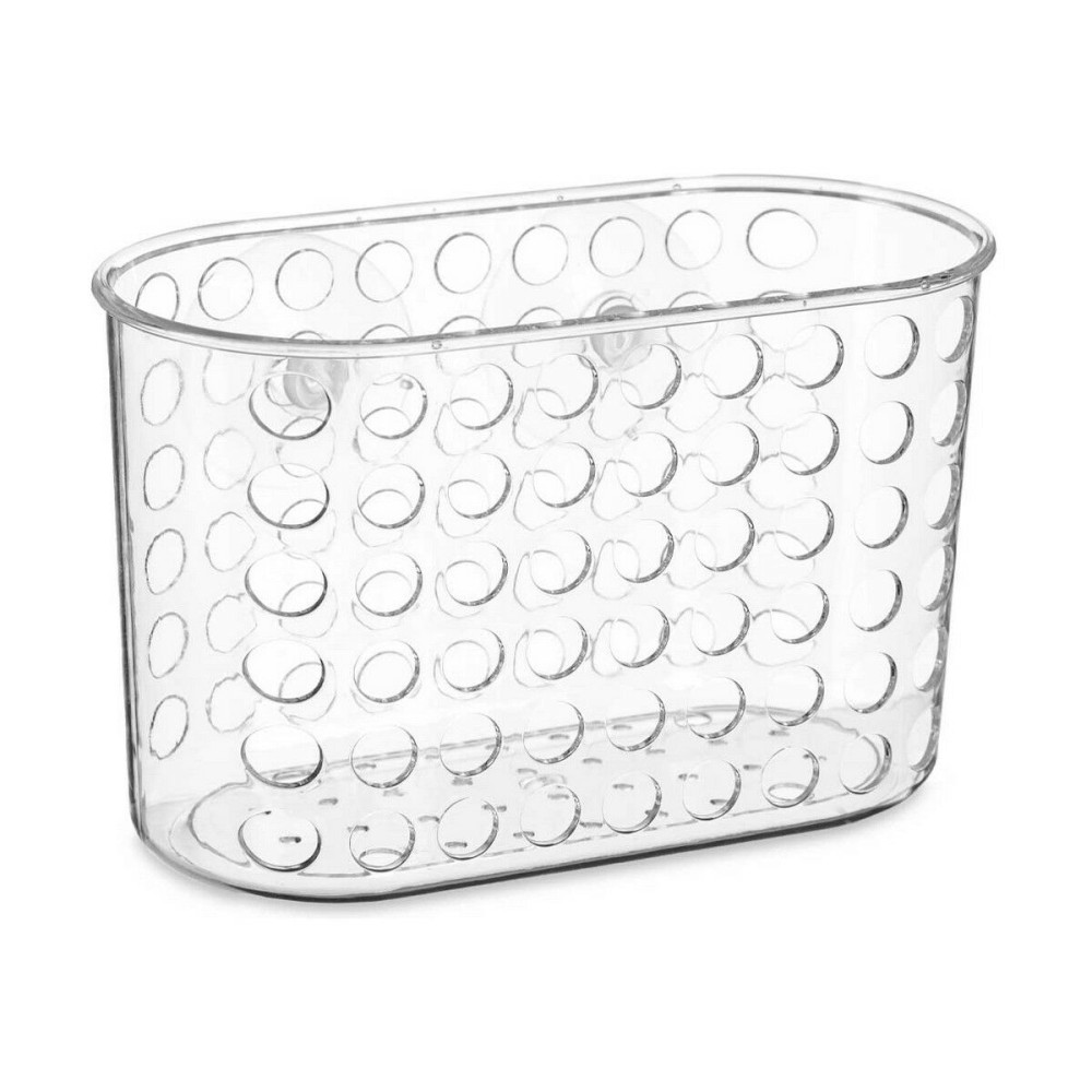 Support Organisateur pour Baignoire Berilo 54160 Transparent PVC Plastique 19,3 x 12 x 9 cm (12 Unités)