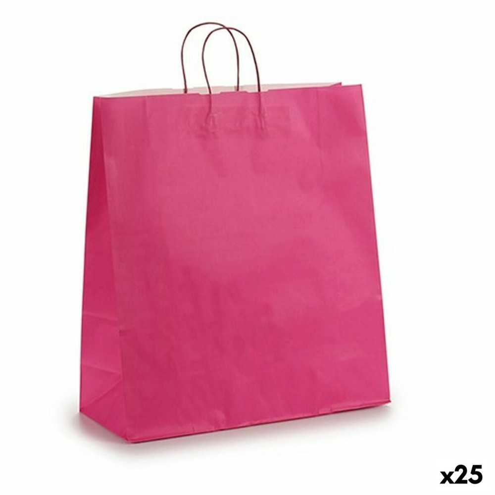 Sac en papier Pincello 46492 Rose 16 x 57,5 x 46 cm 46 x 16 x 59 cm (25 Unités)