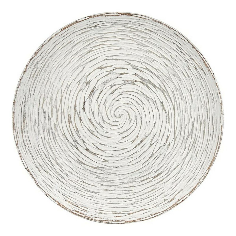 Side table Spirals 40 x 39 x 40 cm Wood Brown White