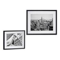 Painting Gift Decor 94951 Black Wood Glass 43 x 3 x 53 cm Residential building