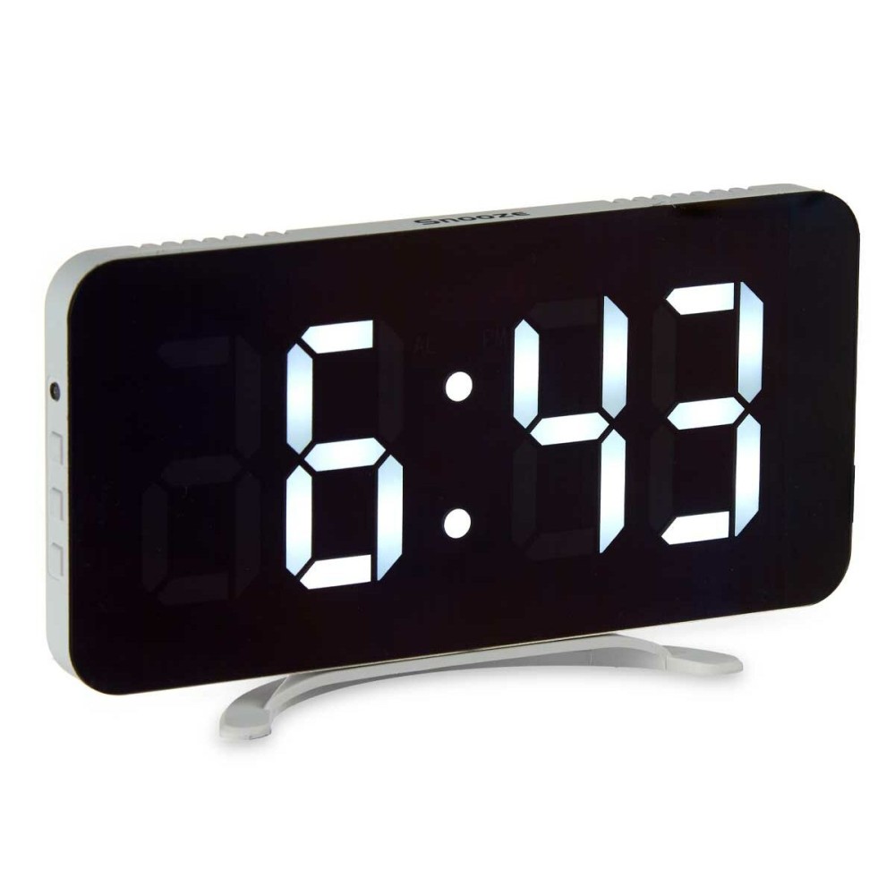 Table-top Digital Clock Gift Decor BSMXHX-8201-2 BSMXHX-8201-2 White (12 Units)