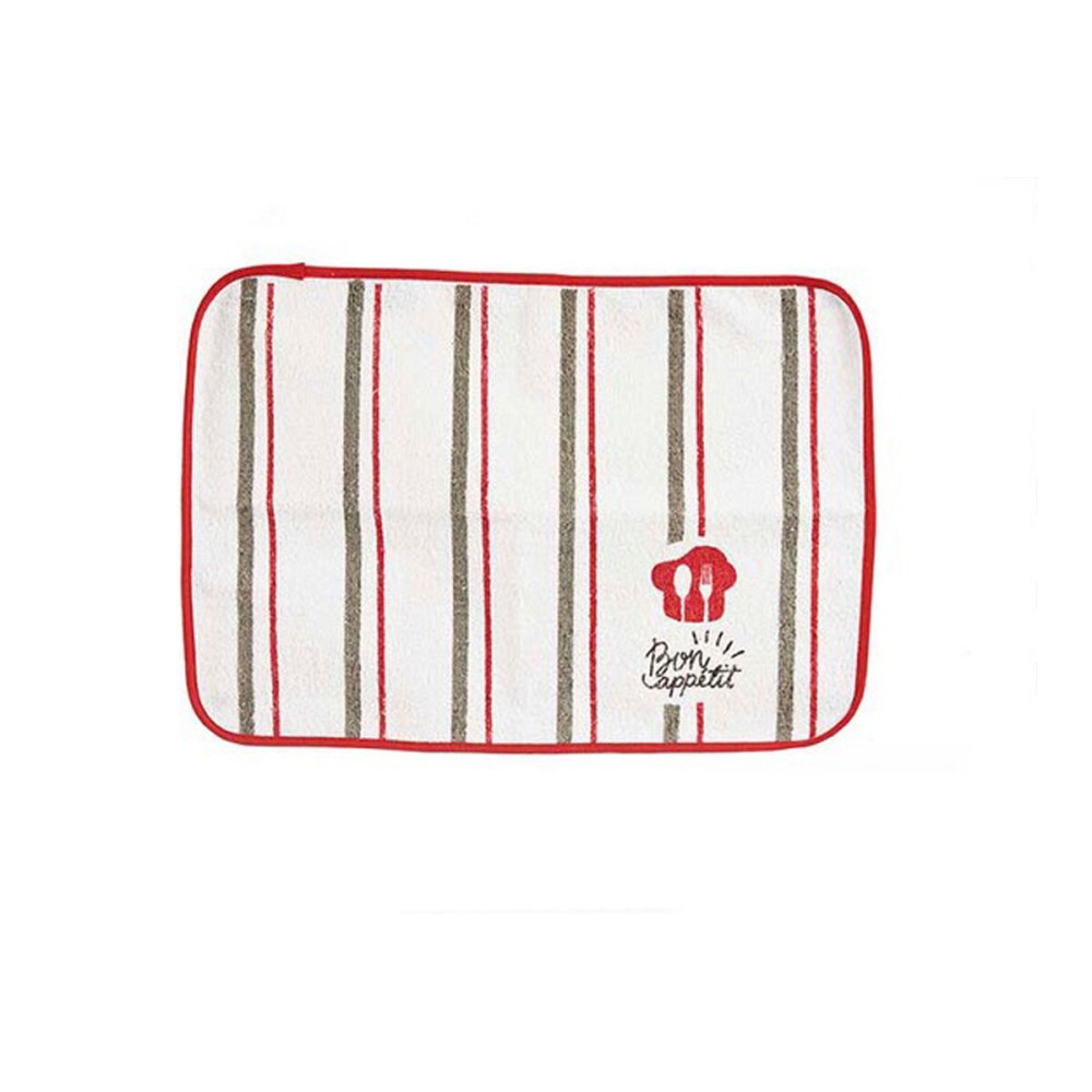 Place mat Kinvara 9999 Bon Apetit White Red