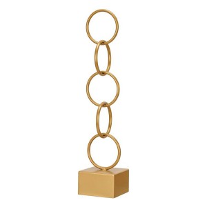 Deko-Figur Gift Decor JY21054G JY21054G Gold Ringe 12,5 x 60,5 x 12,5 cm