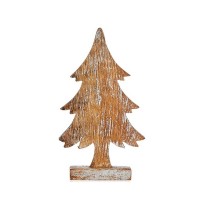 Weihnachtsbaum Krist+ 1123-SILVER 1123-SILVER Braun Silberfarben Silber Holz 5 x 31 x 15 cm