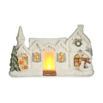 Deko-Figur Krist+ TG1909308 TG1909308 Weiß Haus Weihnachten 13 x 26,5 x 43 cm LED Leicht