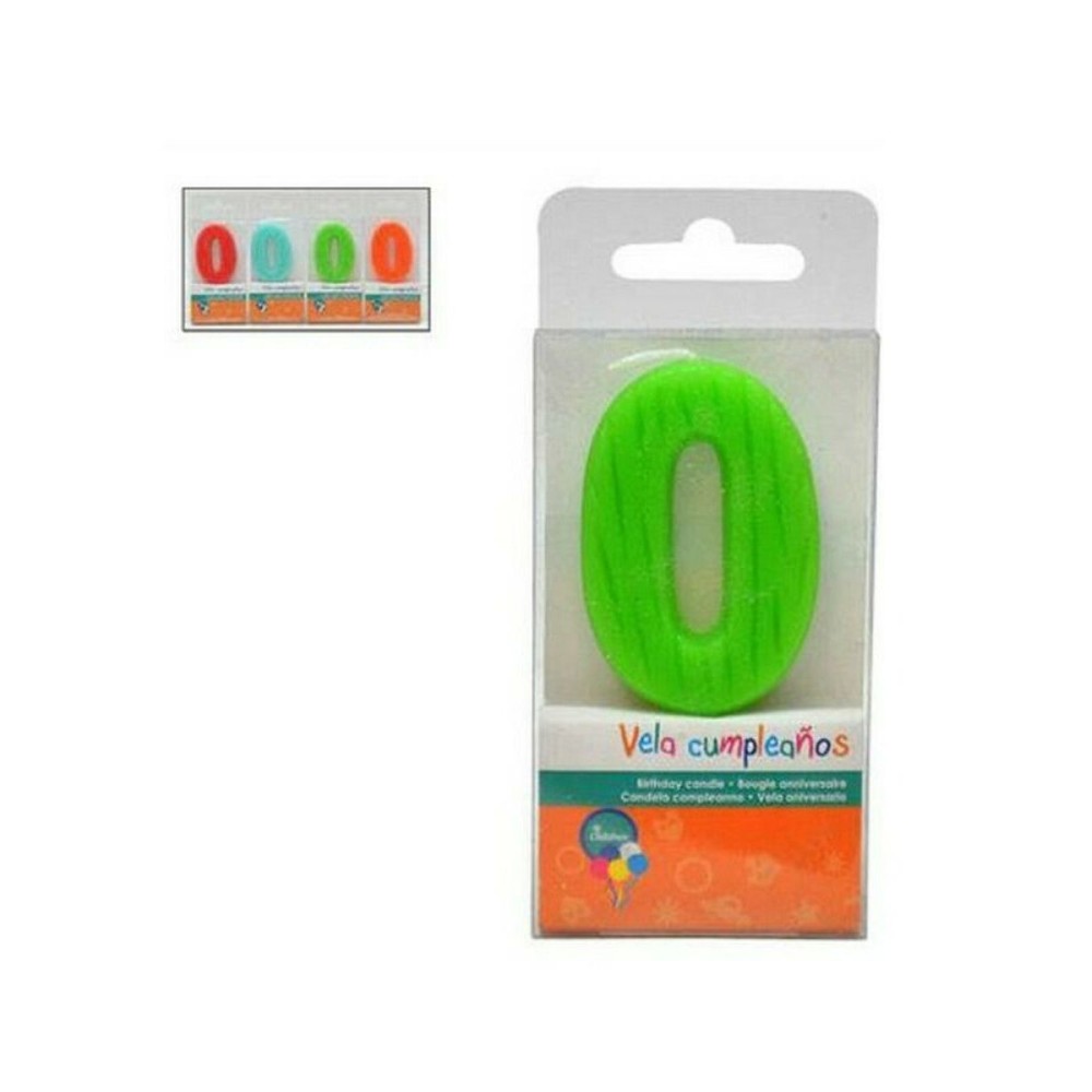 Candle CL14A125 CL14A125 Birthday Number 0 (12 Units)
