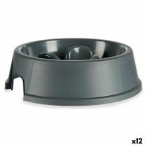 Futternapf für die langsame Nahrungsaufnahme der Haustiere Mascow 87853 87853 Anthrazit Kunststoff 27 x 7,5 x 27 cm (12 Stück)