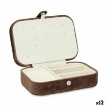 Box-Schmuckkästchen Gift Decor SM20211241 - BROWN SM20211241 - BROWN Braun Samt 16,2 x 6 x 11,5 cm (12 Stück)