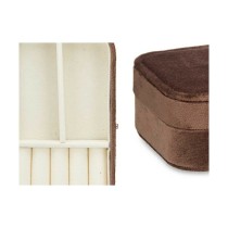 Jewelry box Gift Decor SM20211241 - BROWN SM20211241 - BROWN Brown Velvet 16,2 x 6 x 11,5 cm (12 Units)