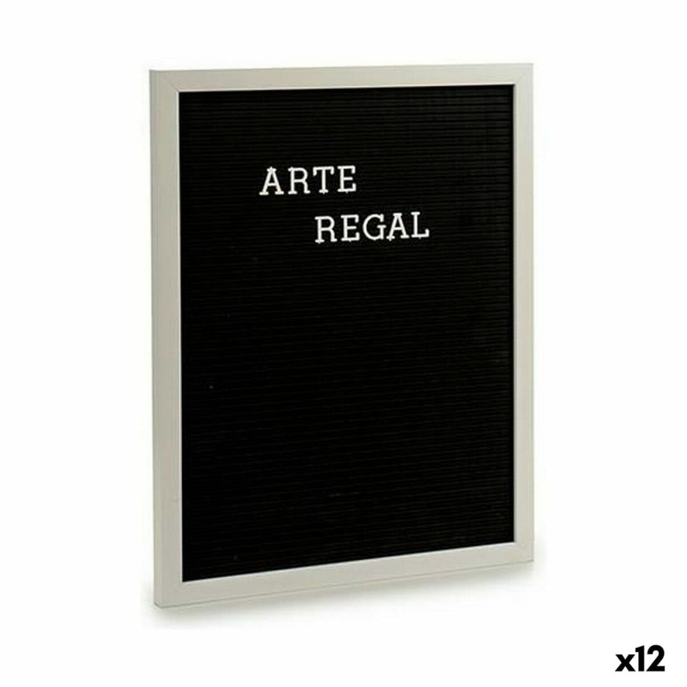 Bild Gift Decor 630001 630001 Weiß Schwarz 2,5 x 50,5 x 40,5 cm Forum 144 Buchstaben (12 Stück)