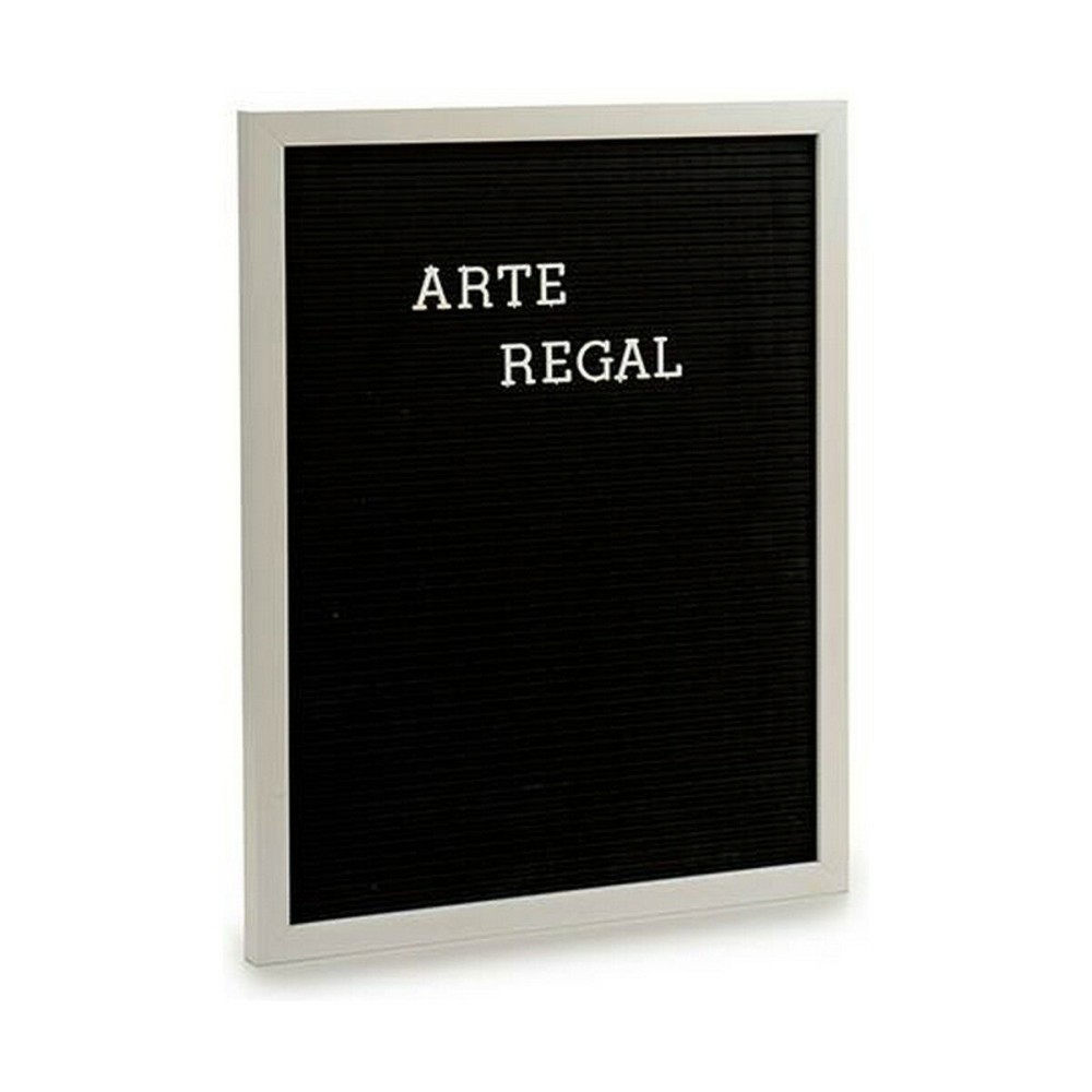 Painting Gift Decor 630001 630001 White Black 2,5 x 50,5 x 40,5 cm Panel 144 Letters (12 Units)