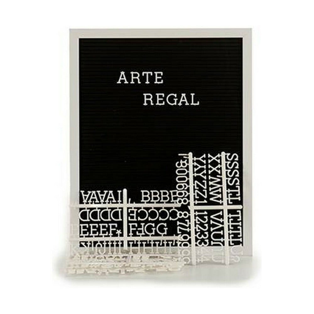 Bild Gift Decor 630001 630001 Weiß Schwarz 2,5 x 50,5 x 40,5 cm Forum 144 Buchstaben (12 Stück)