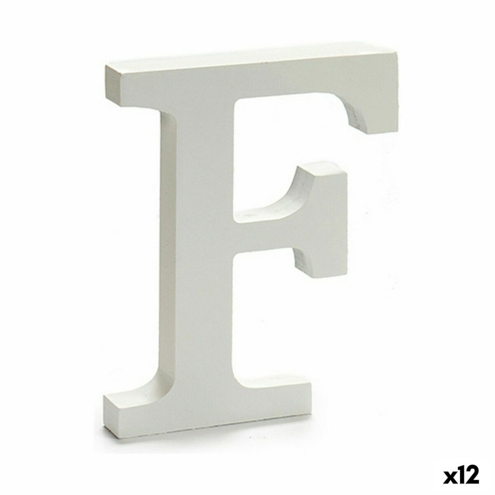 Lettre Pincello 1711006 F Blanc 1,8 x 21 x 17 cm (12 Unités)