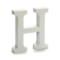 Letter Pincello 1711044 H White 2 x 16 x 14,5 cm (24 Units)