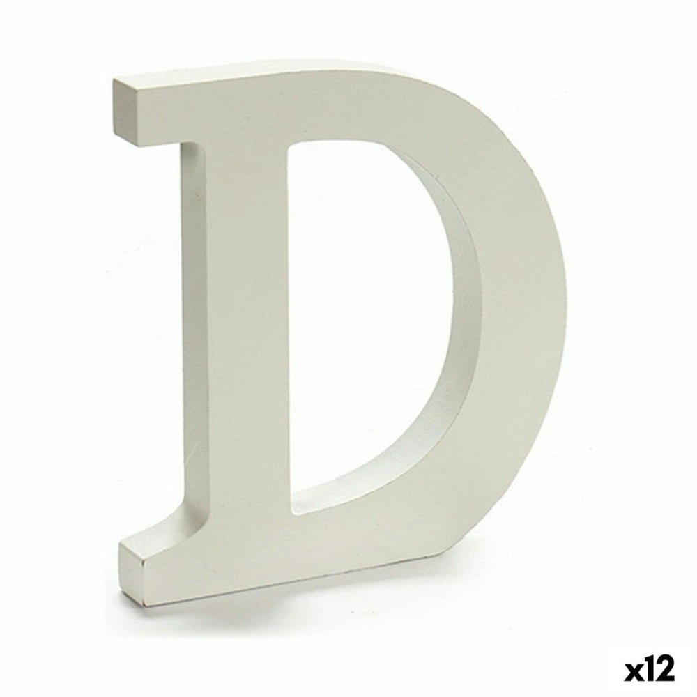 Lettre Pincello 1711004 D Blanc 1,8 x 21 x 17 cm (12 Unités)