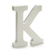 Letter Pincello 1711011 K White 1,8 x 21 x 17 cm (12 Units)