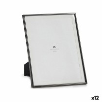 Photo frame Gift Decor MS61001-MAT BLACK MS61001-MAT BLACK Black Crystal Steel (12 Units)