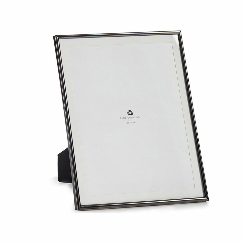 Photo frame Gift Decor MS61001-MAT BLACK MS61001-MAT BLACK Black Crystal Steel (12 Units)