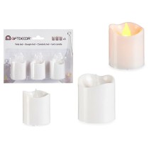 Kerzen-Set Gift Decor LEHB-03B LEHB-03B Weiß 18 x 14 x 4 cm 3,7 x 3,7 x 5 cm (12 Stück)